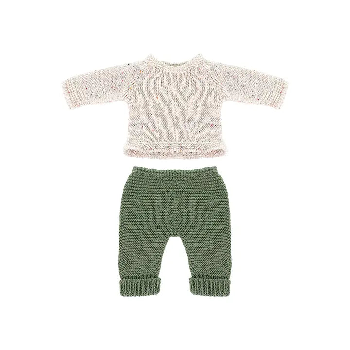 Knitted Doll Outfit 12⅝" Inch - Sweater & Trousers