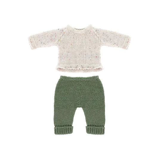 Knitted Doll Outfit 12⅝" Inch - Sweater & Trousers