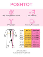 Posh TOT Farmyard Fun Bamboo Baby Convertible Zippy Romper