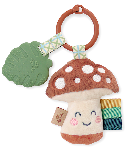 Itzy Pal™ Plush + Teether -  Strawberry