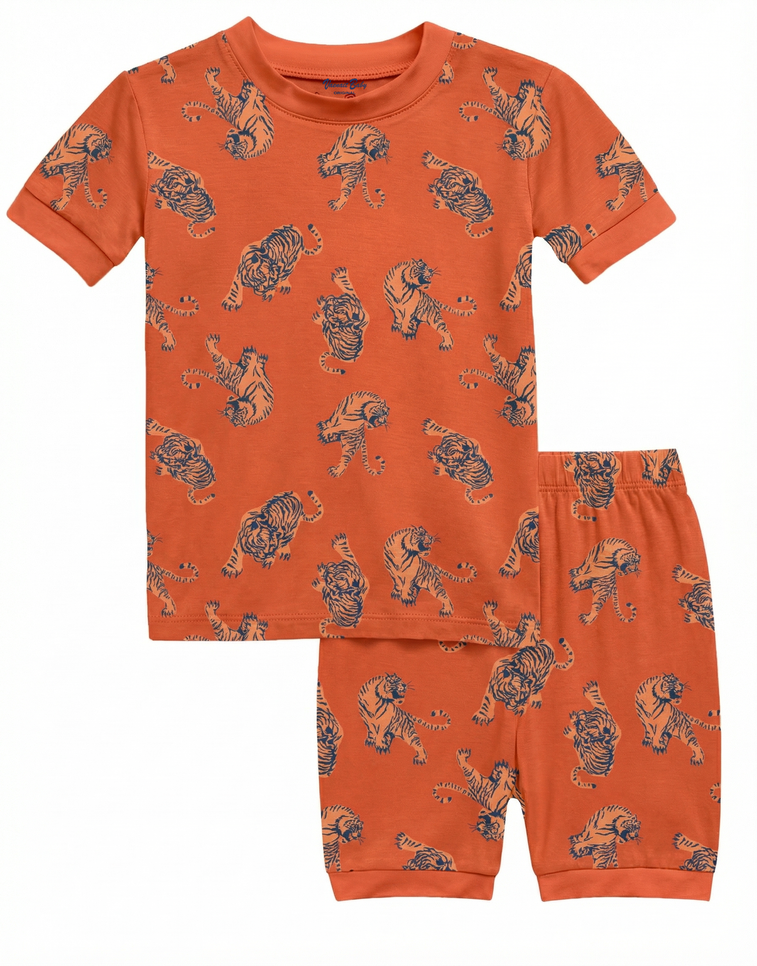 Wild Tiger Bamboo Boys Girls Infants Short Sleeve PJs