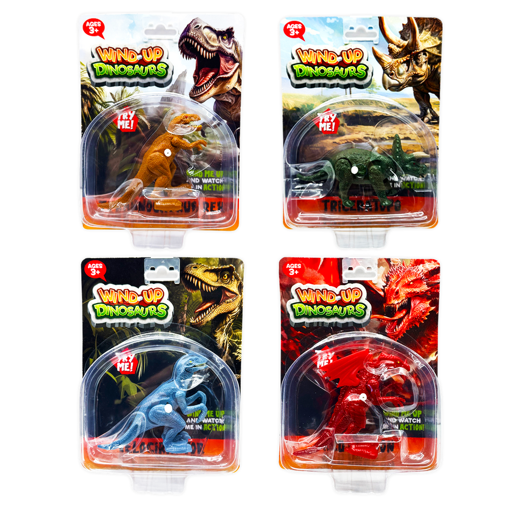 So Much Fun! Wind-Up Action Dinosaur Toy