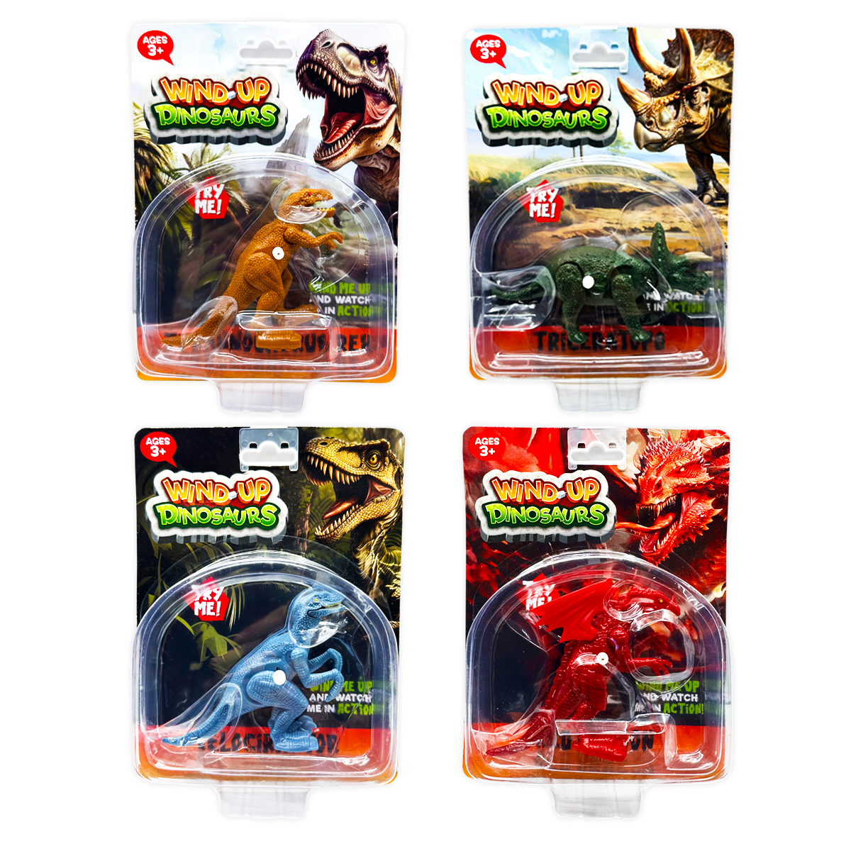 So Much Fun! Wind-Up Action Dinosaur Toy