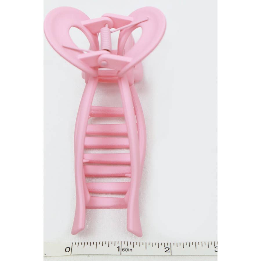 Matte Pastel Tone Bow Shape Hair Claw LARGE