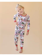 Bamboo Kids' Clothing Two Piece Set | Retro Christmas