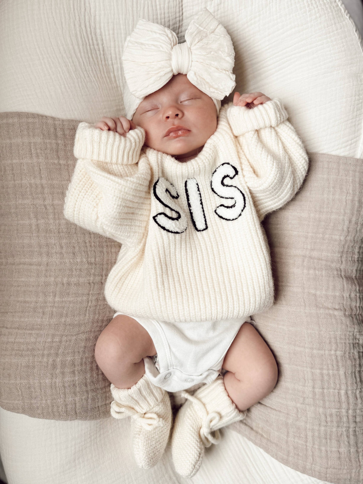Sis Knit Sweater, Ivory