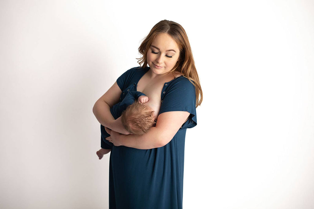 Navy Blue Knotted Gown