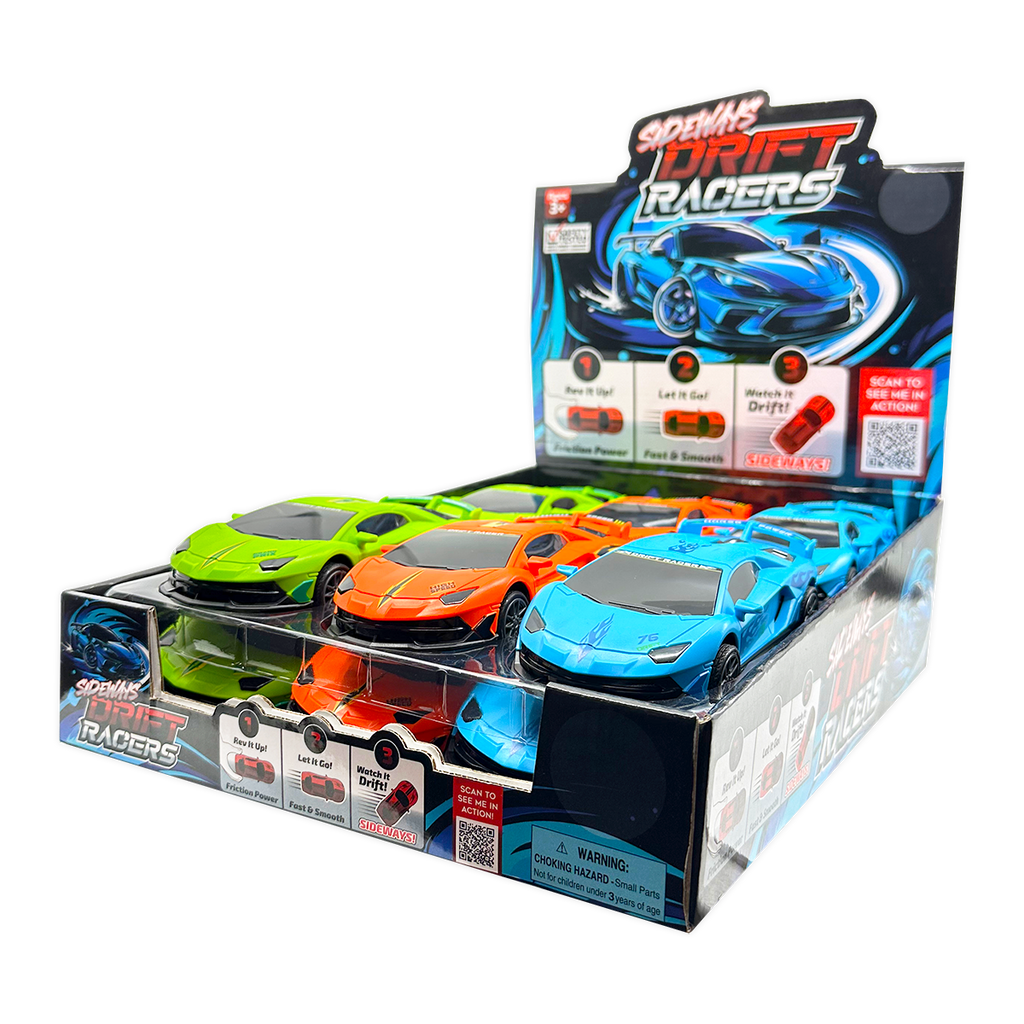 Sideways Drift Racers Friction Car Assortment
