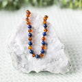 Lapis Lazuli + Cognac Amber Necklace