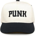 Kids/Baby Two Tone Vintage Cap: Punk - Black/Beige