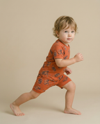 Wild Tiger Bamboo Boys Girls Infants Short Sleeve PJs