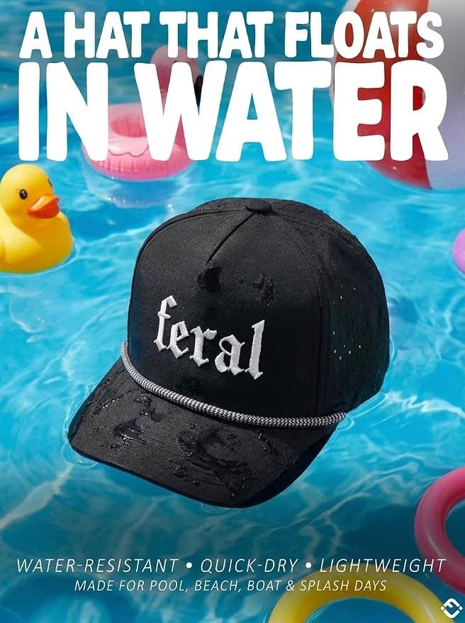 Kid's Golf Hat - Feral - Black