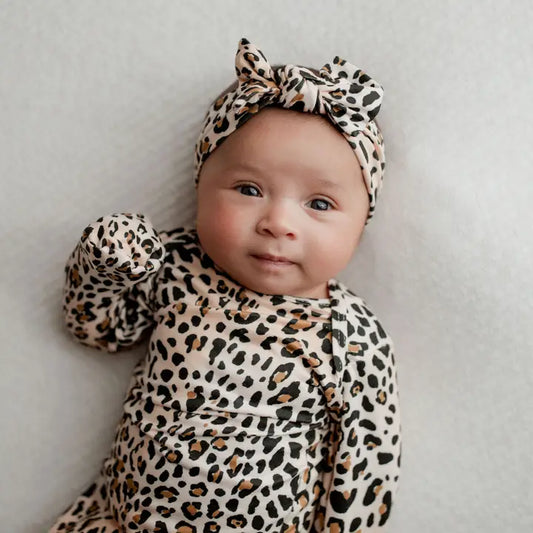 Leopard Knotted Gown