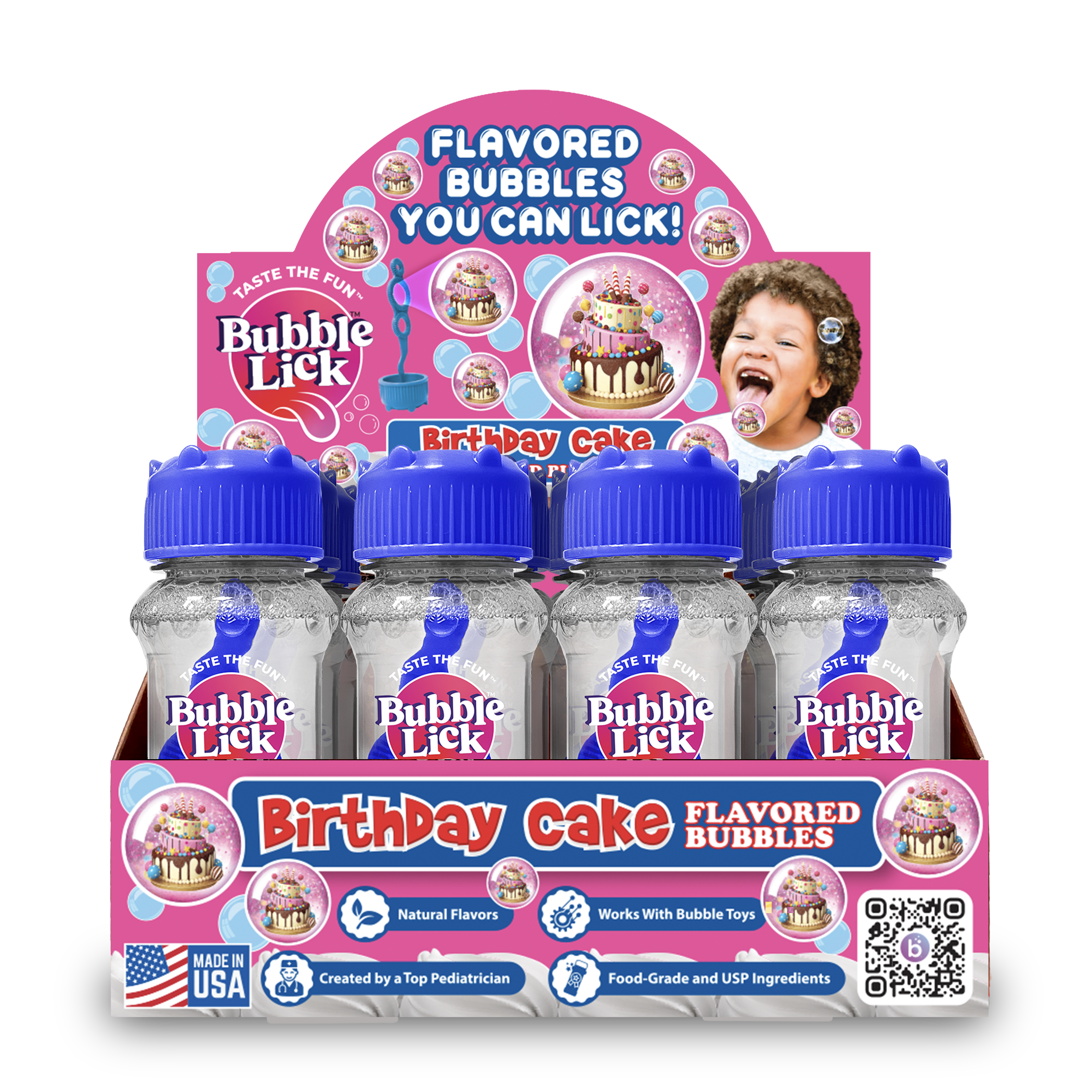 BubbleLick™ Birthday Cake Bubbles