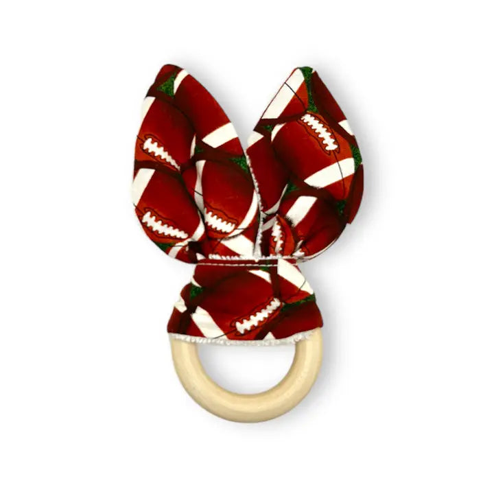 Bunny Teether w/wood Teething Ring