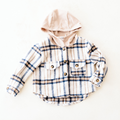 Cream & Navy Plaid Flannel - Toddler