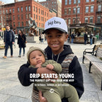 Kid/Baby 2-Tone Cap: Big Bro - Black/White