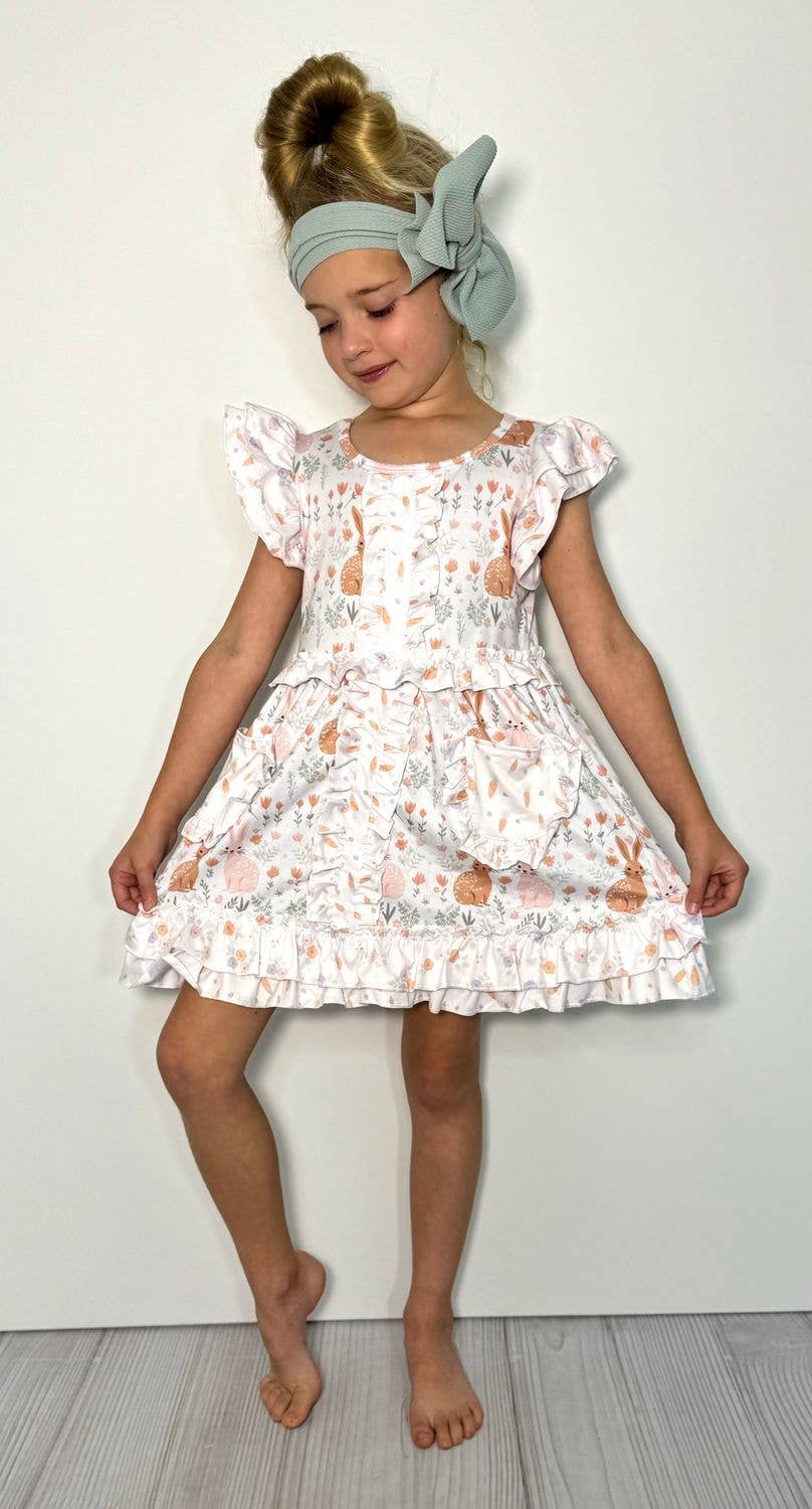 Carrot top Bunny Girls Dress Easter