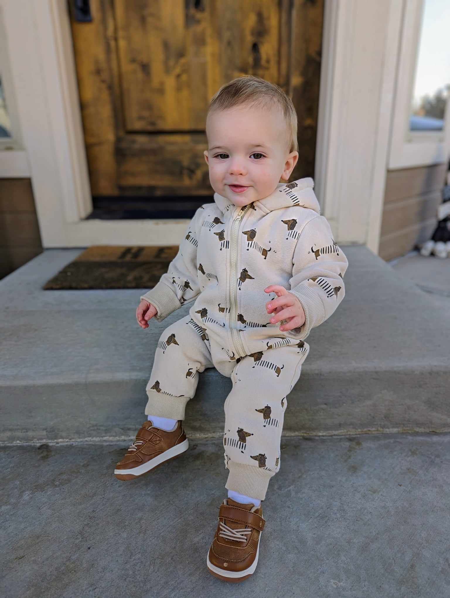 French Puppy Playsuit/ Crewneck & Joggers