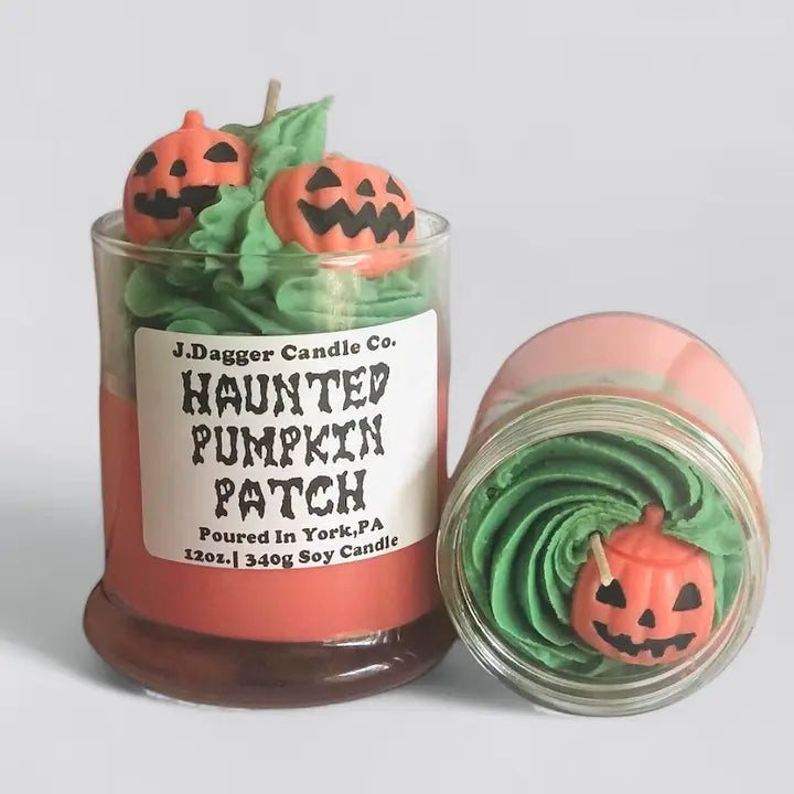 Haunted Pumpkin Patch Halloween Soy Dessert Candles