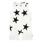 Star Pattern Sleeveless Tank Romper