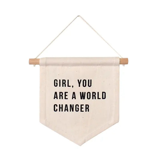 Girl, You Are A World Changer Canvas