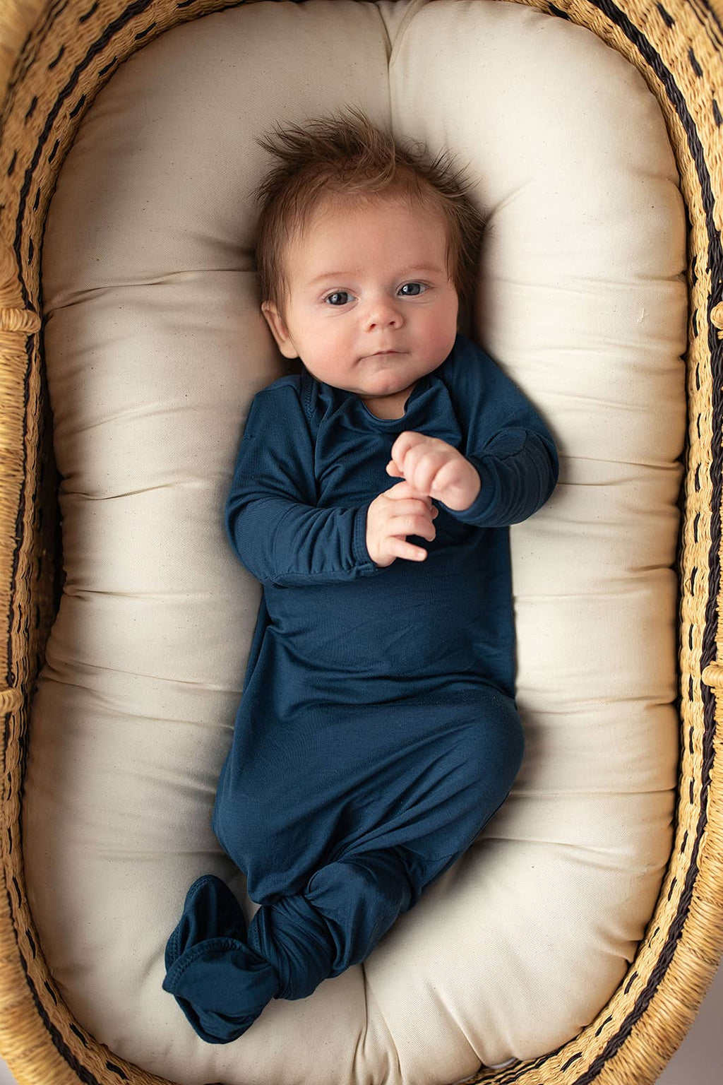 Navy Blue Knotted Gown