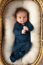 Navy Blue Knotted Gown