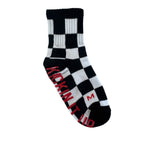 Black + White Checker Socks