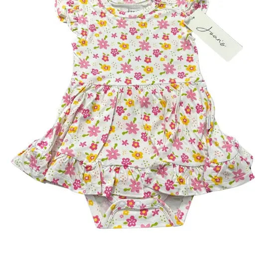 Spring Floral Bamboo Cap Sleeve Dress