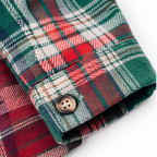 Red & Green Plaid Holiday Shirt- Boy's