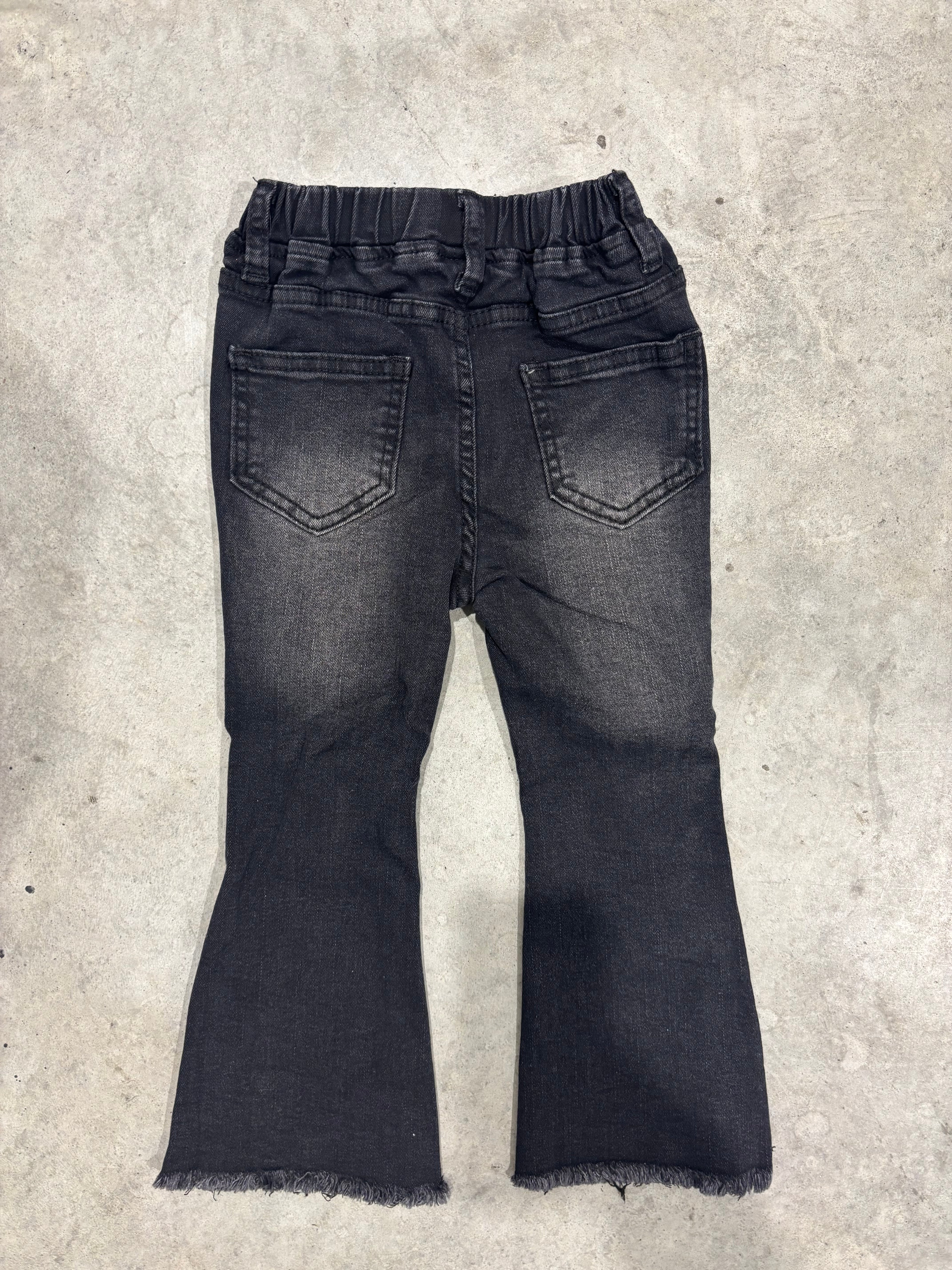 Black Flare Denim Jeans