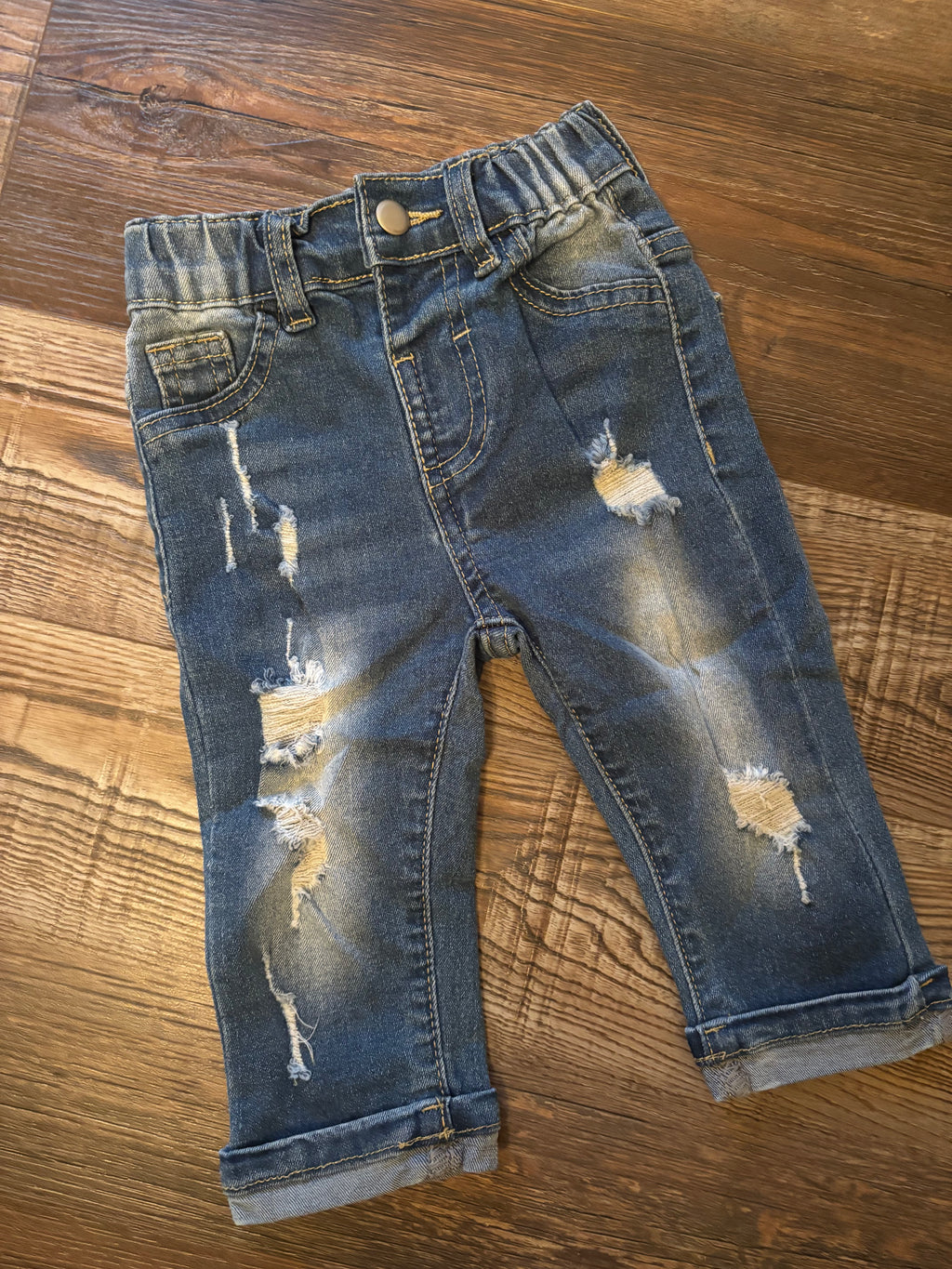 Distressed Denim Jeans