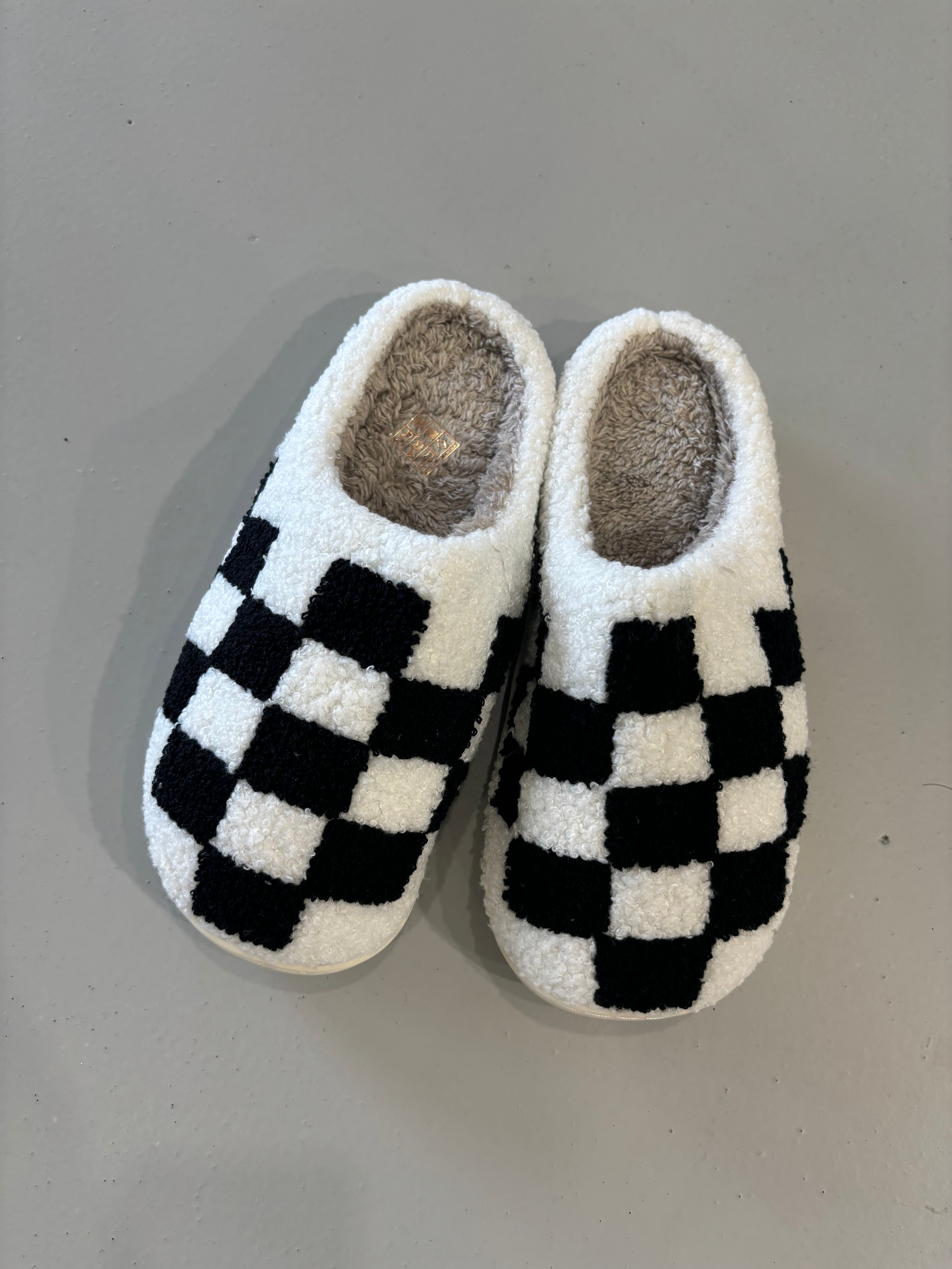 Checkered Slippers