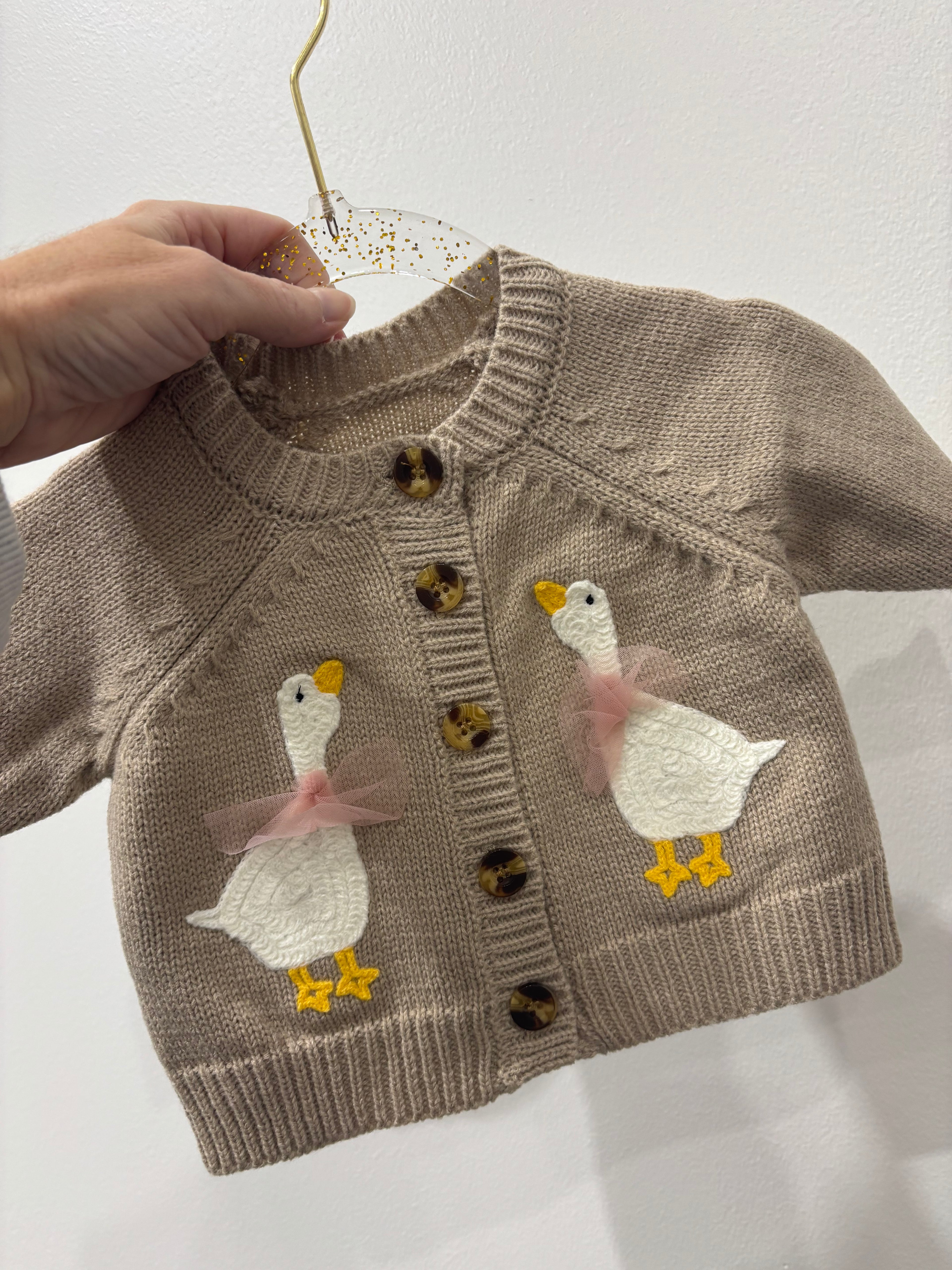 Knitted Goose Cardigan