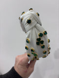 White St. Patty’s Knotted Headband