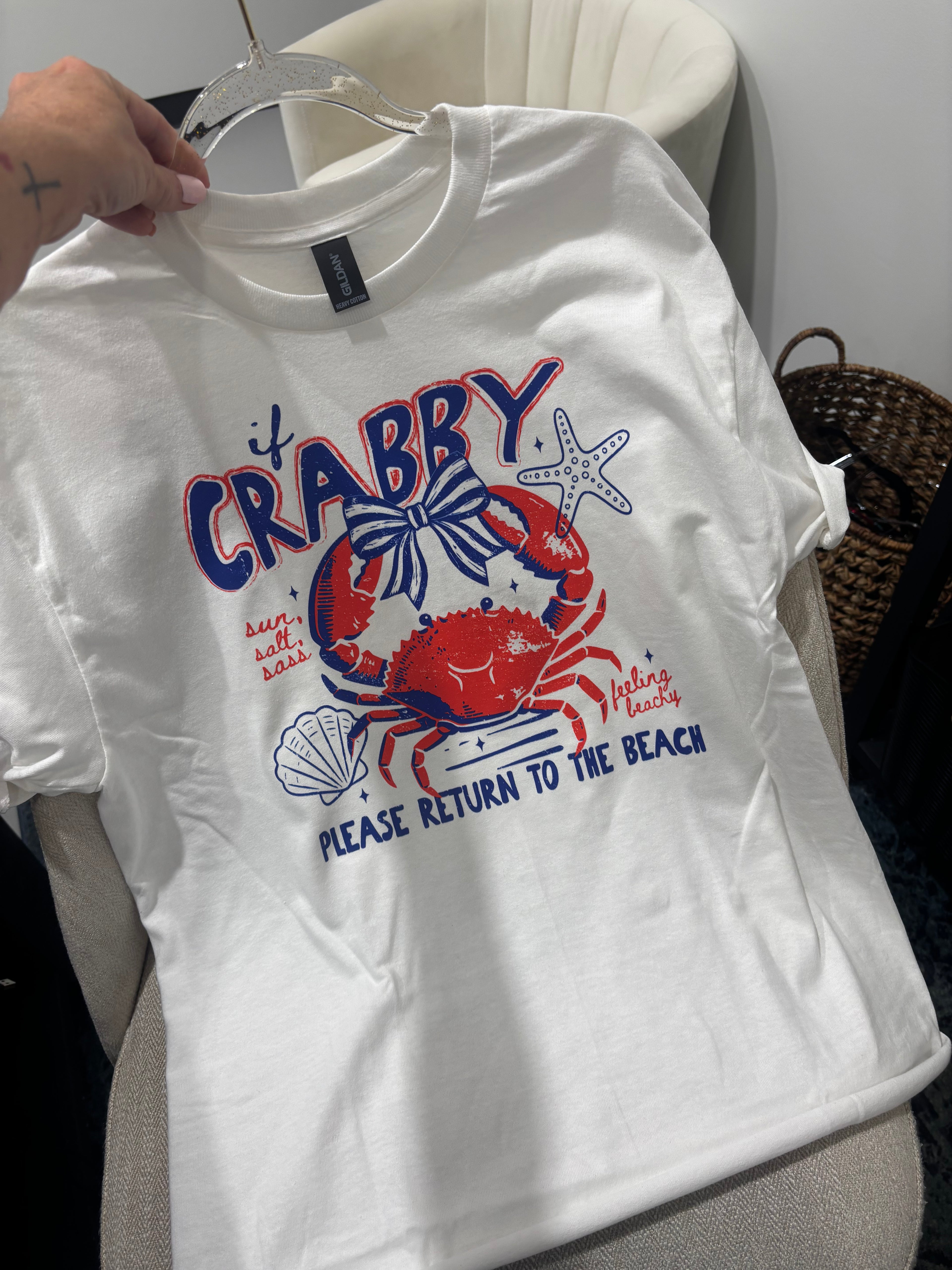 If Crabby Please Return To The Beach Graphic ~ Adult