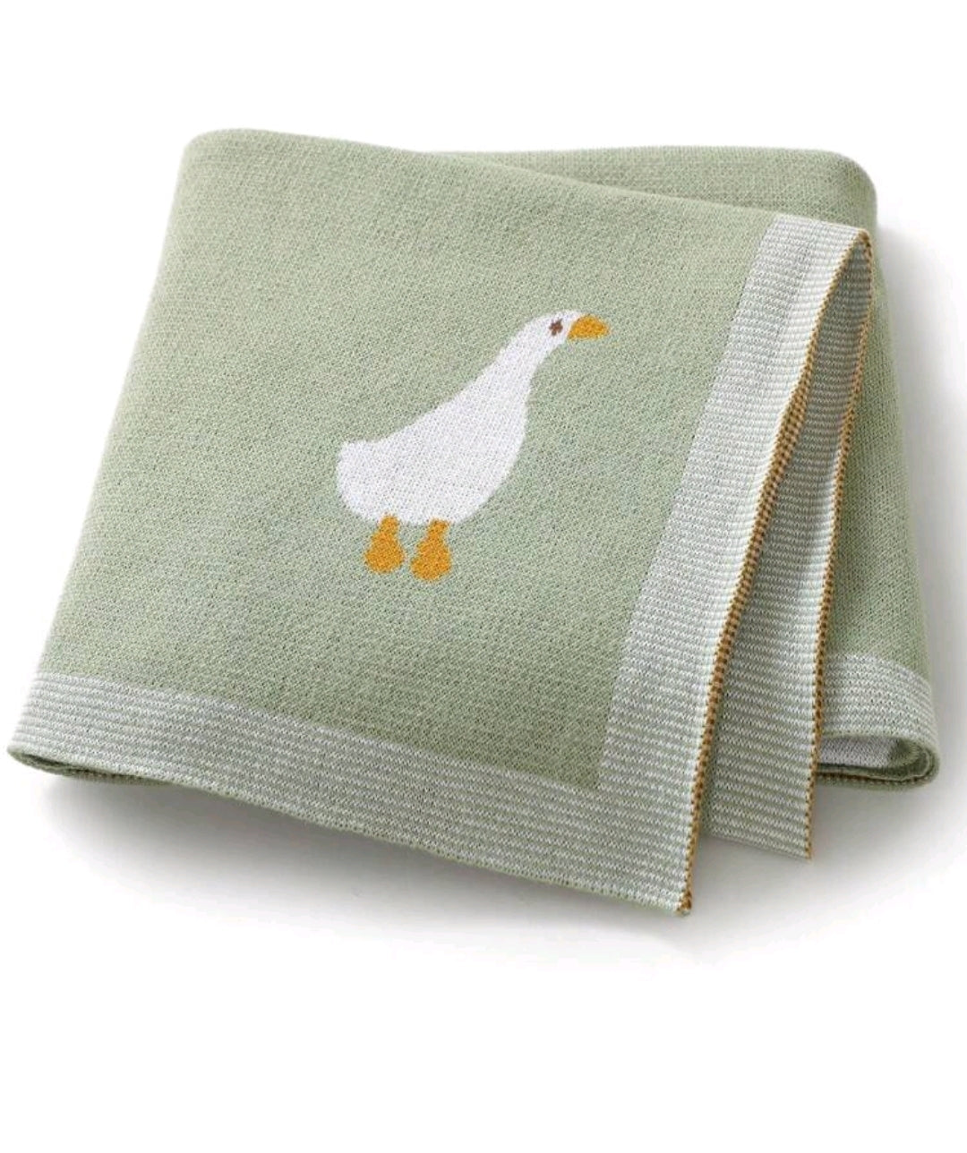 Knitted Goose Blanket