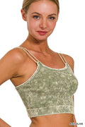 Washed Rib Seamless Double Strap Brami