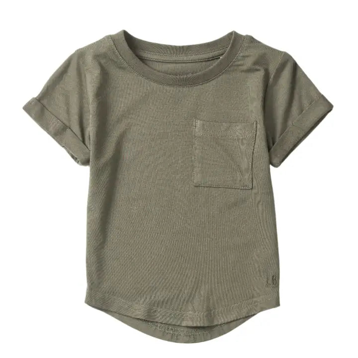 Bamboo Pocket Tee - Army Green