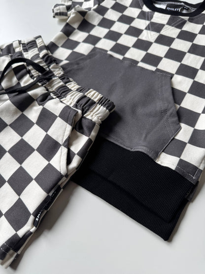 CHECKERED COLOR BLOCK • TOP