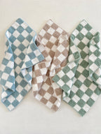 Phufy® Bliss Checkerboard Mini Blanket, Powder