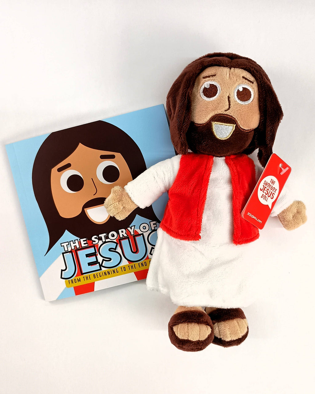 Jesus Doll & Book Bundle - Plush Doll + Story of Jesus Book