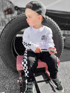 SIDE CHECK • BLACK JOGGERS