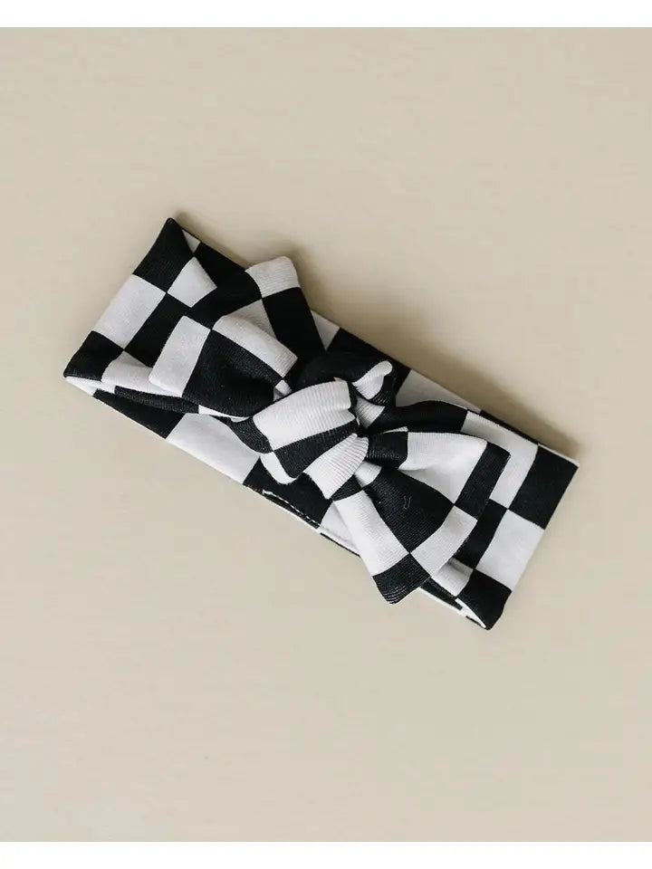 Checkered Headband | Black