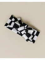 Checkered Headband | Black