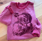 Vintage Santa Inside Out Graphic Sweatshirt