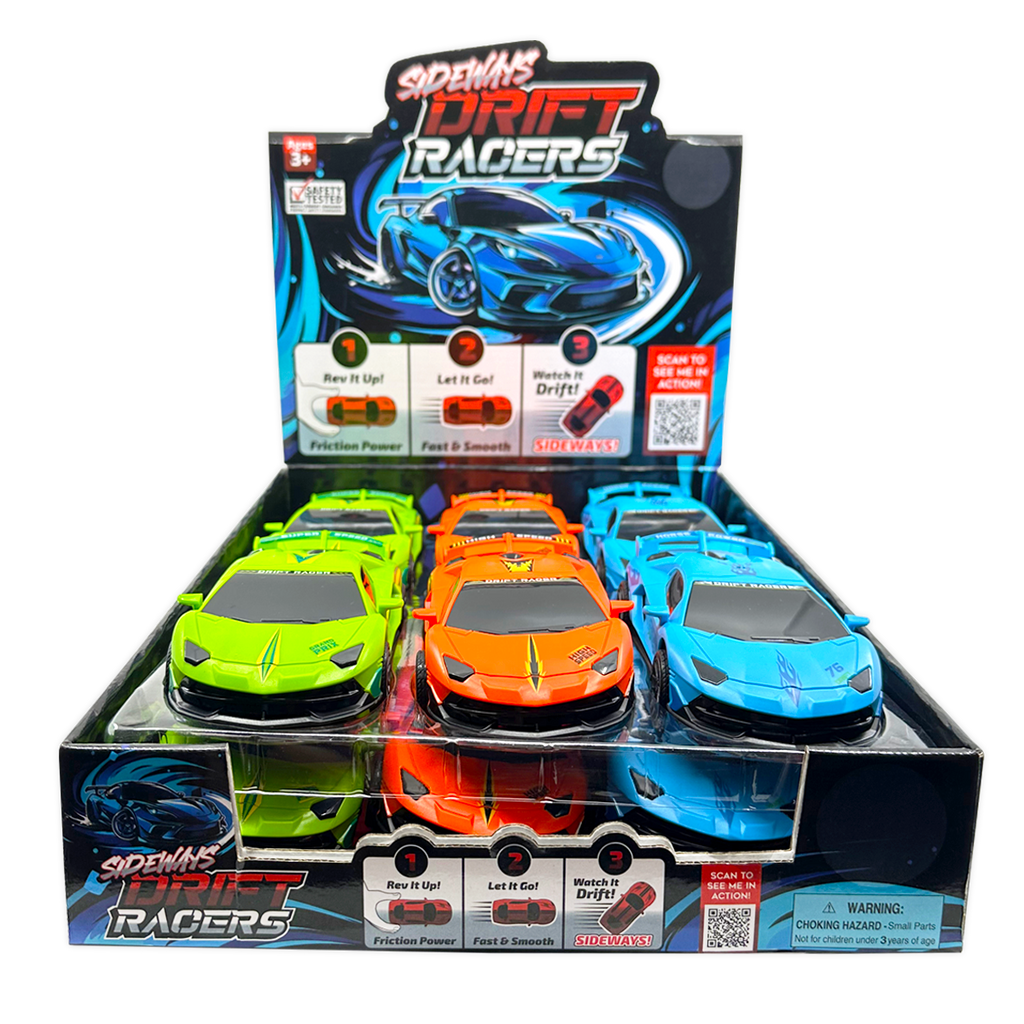Sideways Drift Racers Friction Car Assortment