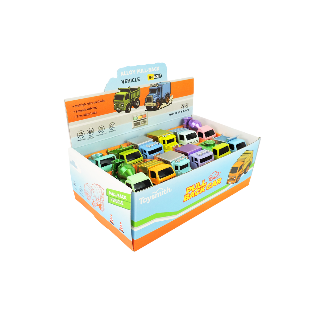 Alloy Alley Medium Diecast Pull-Back Metallic Truck