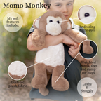 World's Softest Lushee 16 inch - MoMo Monkey Plush Toy